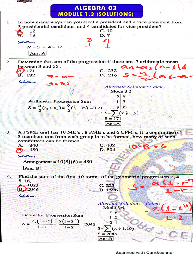 Algebra 3 | PDF