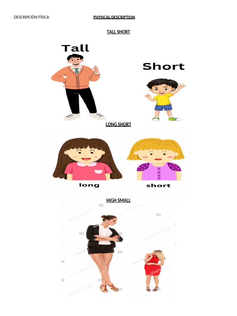 Physical Descriptors and Emotions List | PDF