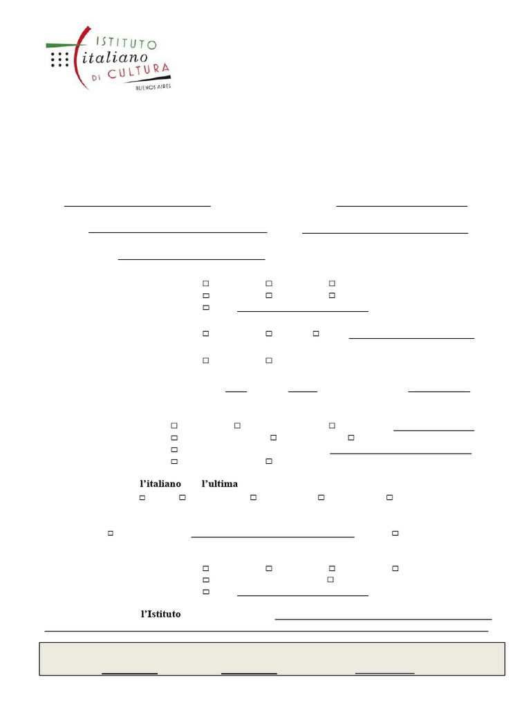 Test de Nivel de Italiano IIC | PDF | Comunicación | Comunicación humana