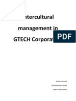 Intercultural Team Management. GTECH Corporation