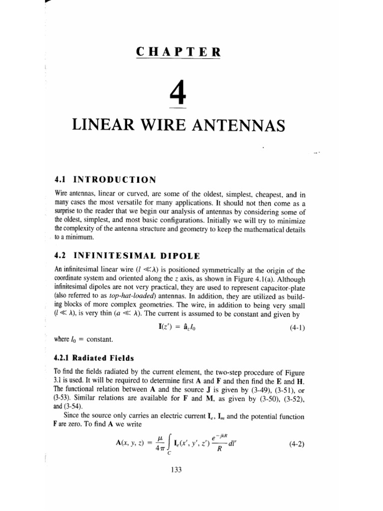 CAP4 From Antenna Theory Analysis and Design 2nd Ed | PDF