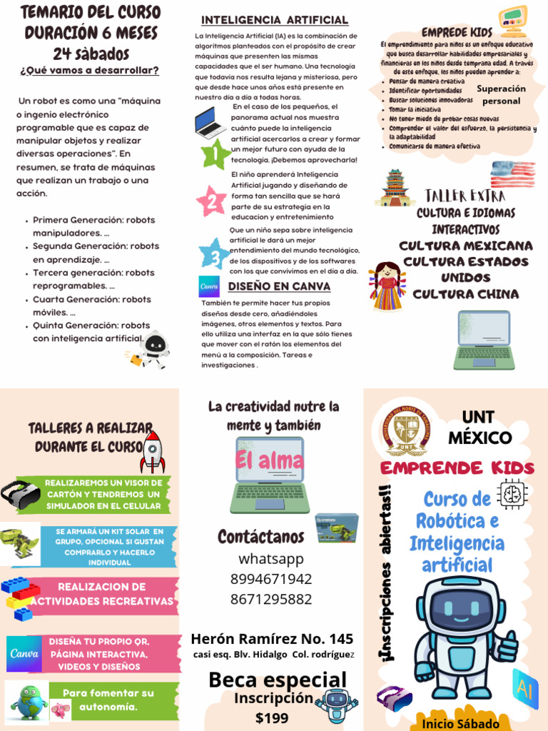 Curso de Robótica e IA para Niños | PDF | Inteligencia artificial ...