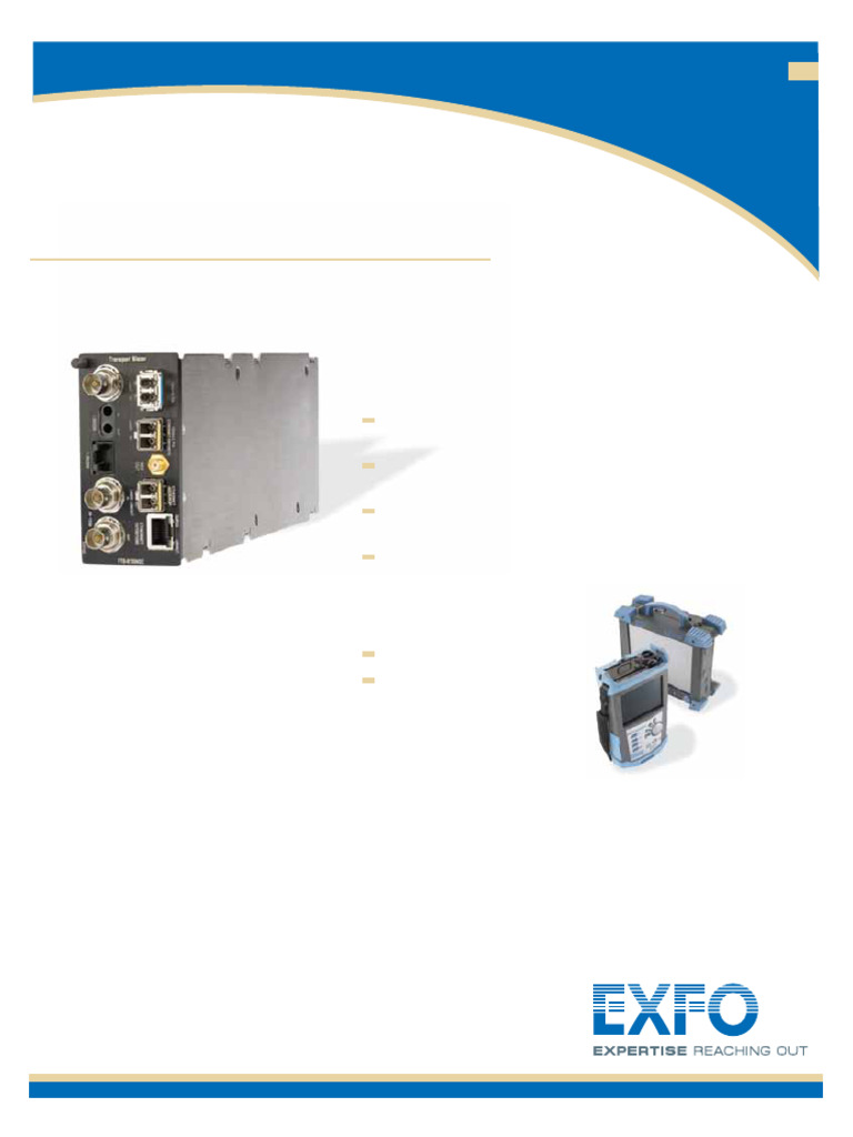 Next-Gen OTN & SONET Testing Solutions | PDF | Computer Networking ...