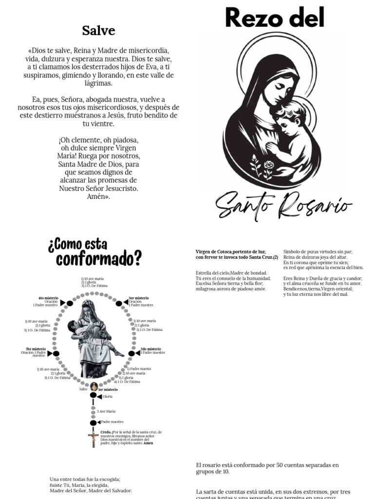 Rezo Del Rosario | PDF | María, madre de Jesús | orador del Señor