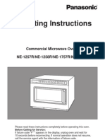 Operating Instructions: Commercial Microwave Ovens NE-1257R/NE-1258R/NE-1757R/NE-2157R