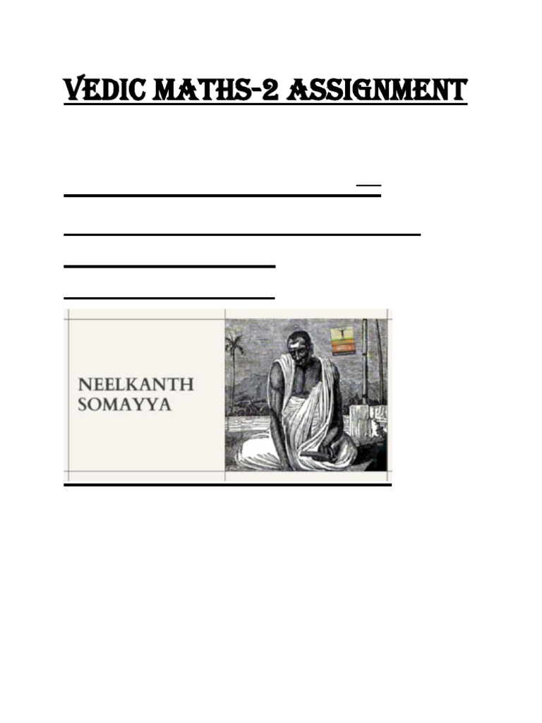 Nilakantha Somayaji: Life & Contributions | PDF | Mathematics | Science