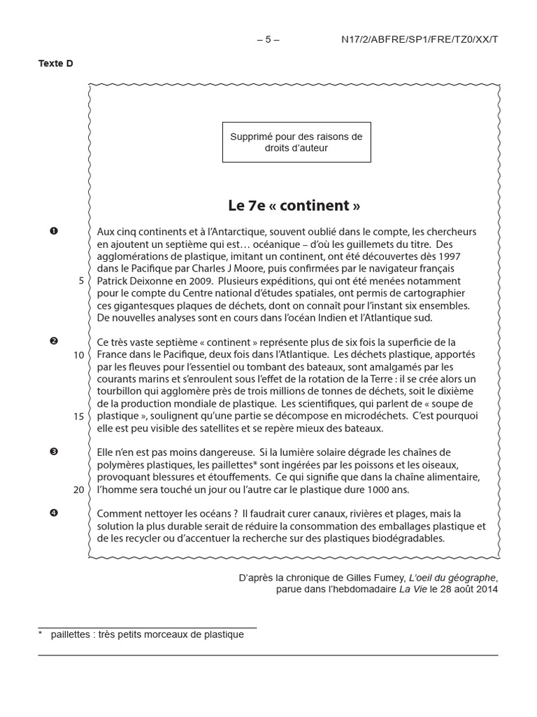 Le 7e continent de plastique | PDF | Plastique | Continent
