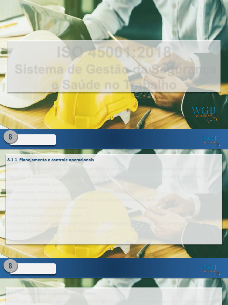 Controle Operacional em SST: ISO 45001 | PDF | Terceirização | Defesa civil