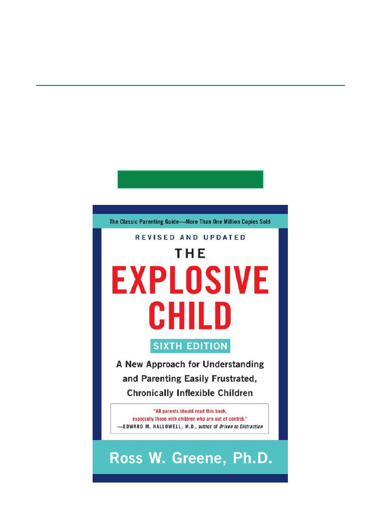 The Explosive Child 6th Edition PDF | PDF