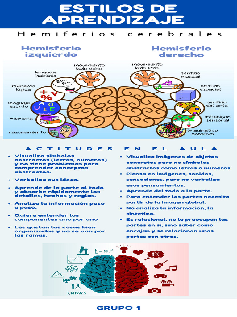 Estilos de Aprendizaje y Hemisferios Cerebrales | PDF