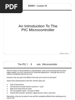 An Introduction To The PIC Microcontroller: EE2801 - Lecture 19