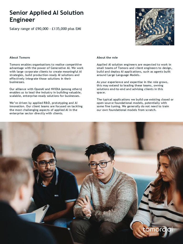 New Senior Applied AI Solutions Engineer | PDF | Artificial ...