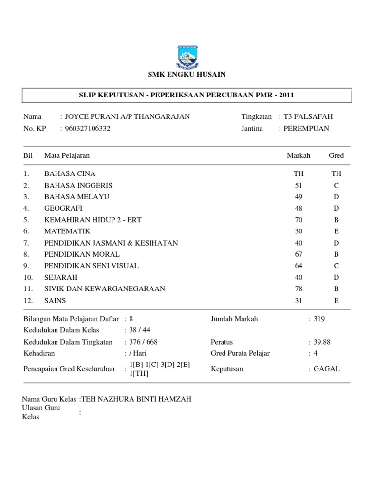 Smk Engku Husain Pdf