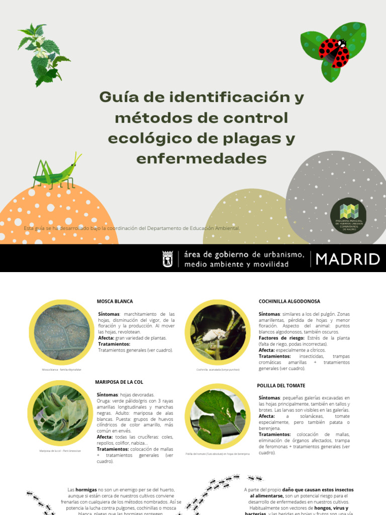 Control ecológico de plagas en cultivos | PDF | Plaga (organismo)