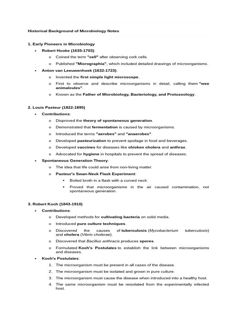 History and Taxonomy of Microbiology | PDF | Bacteria | Microbiology