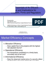 The Essentials of An Efficient Market - Final