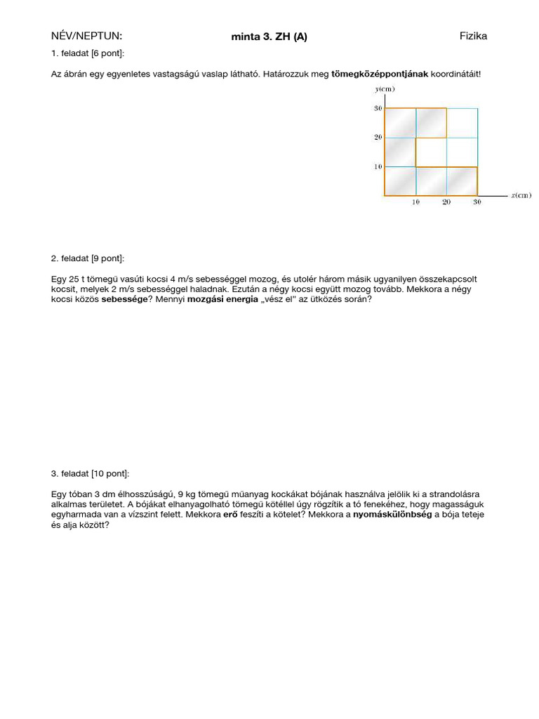 Minta ZH 3 - 1 A | PDF