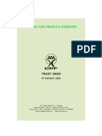 Centre for People's Forestry Trust Deed