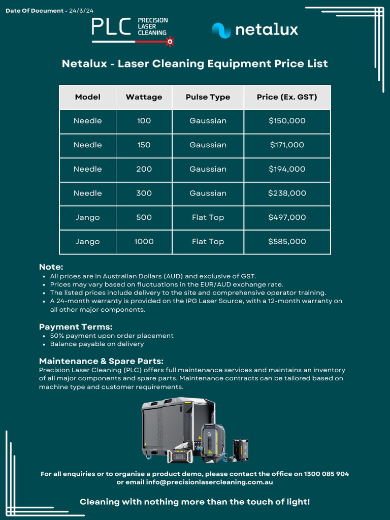 Netalux Laser Preis