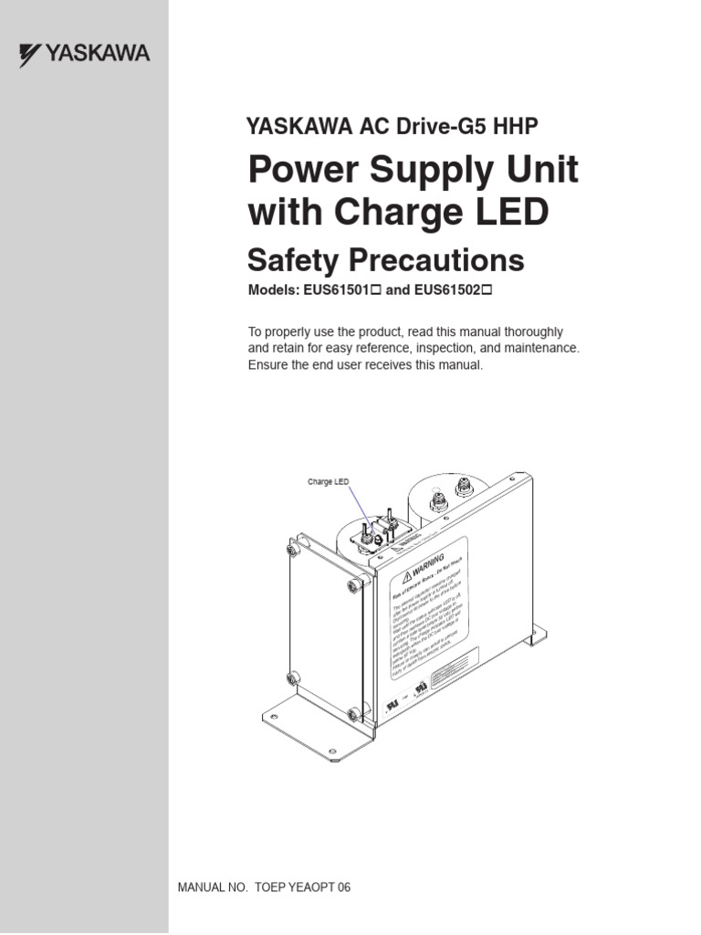Yaskawa G5 HHP Power Supply Safety Guide | PDF | Power Supply | High ...
