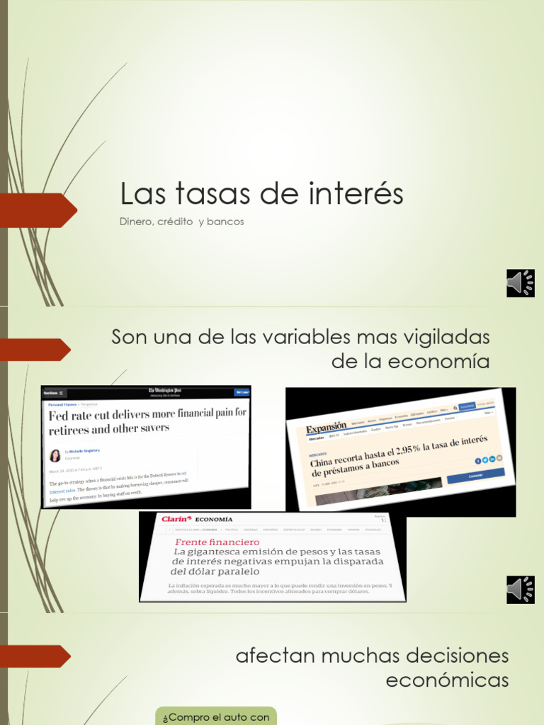 Tasas de Interés: Conceptos y Cálculos | PDF | Interés | Tasas de interés