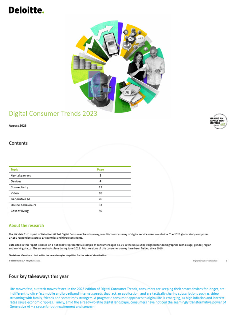 Digital Consumer Trends 2023 Insights | PDF | Cost Of Living | Smartphone