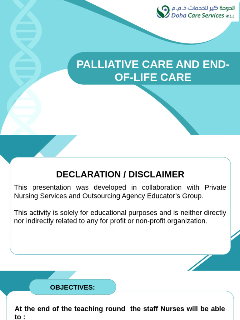 PALLIATIVE and END-OF-LIFE CARE | PDF | Palliative Care | End Of Life Care