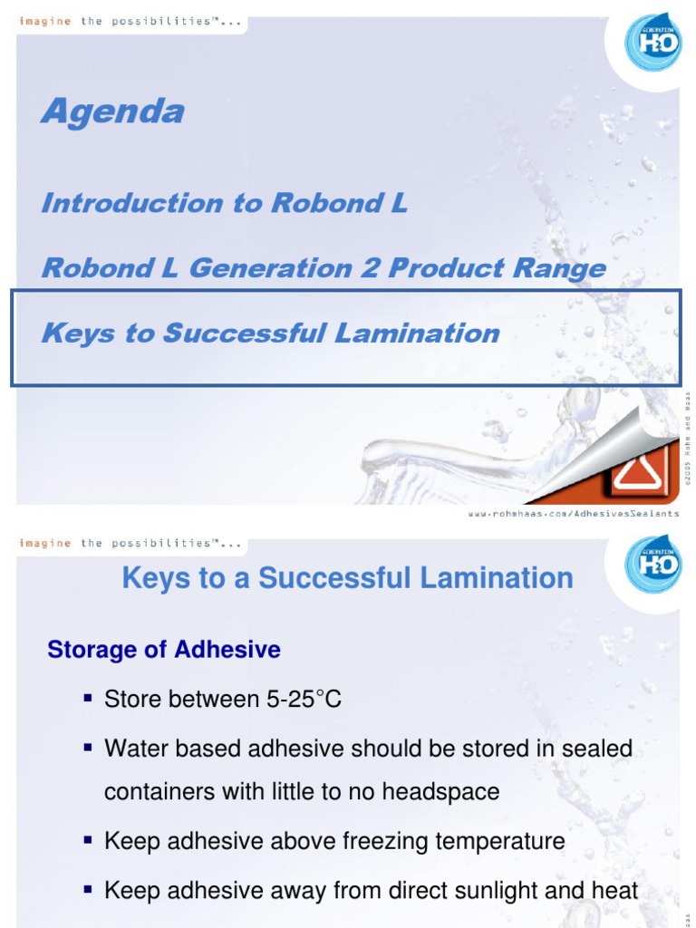 Keys to Robond L Lamination Success | PDF | Adhesive | Lamination