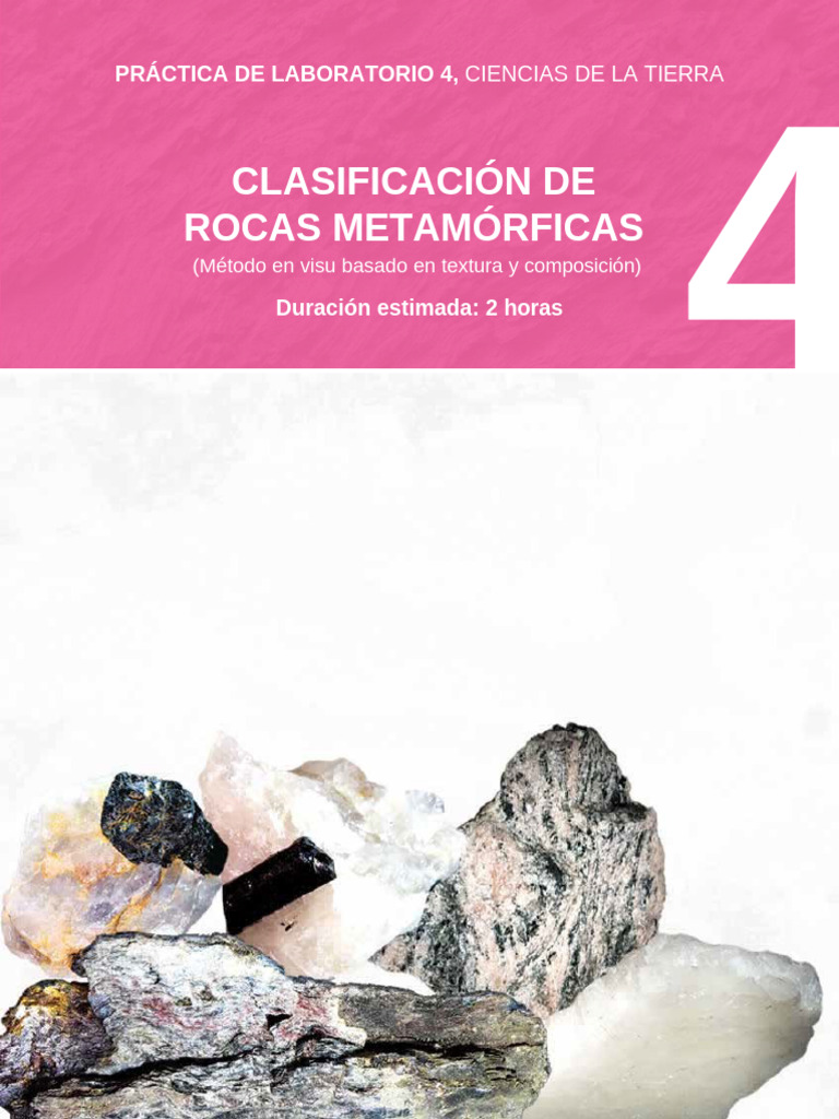 Guia 4 - Clasificacion de Rocas Metamorficas | PDF | Roca (geología ...