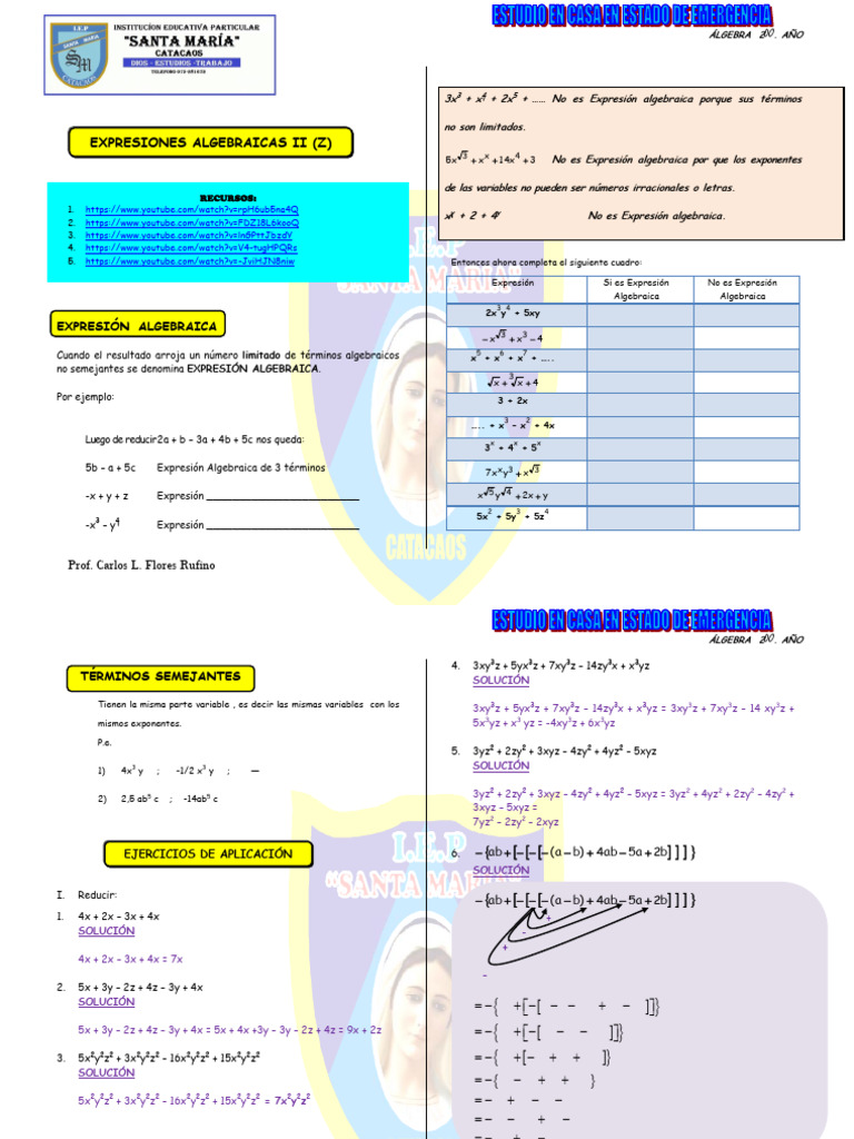 Alg 2 Sec Expres Alg II | PDF | Matemáticas | Notación Matemática