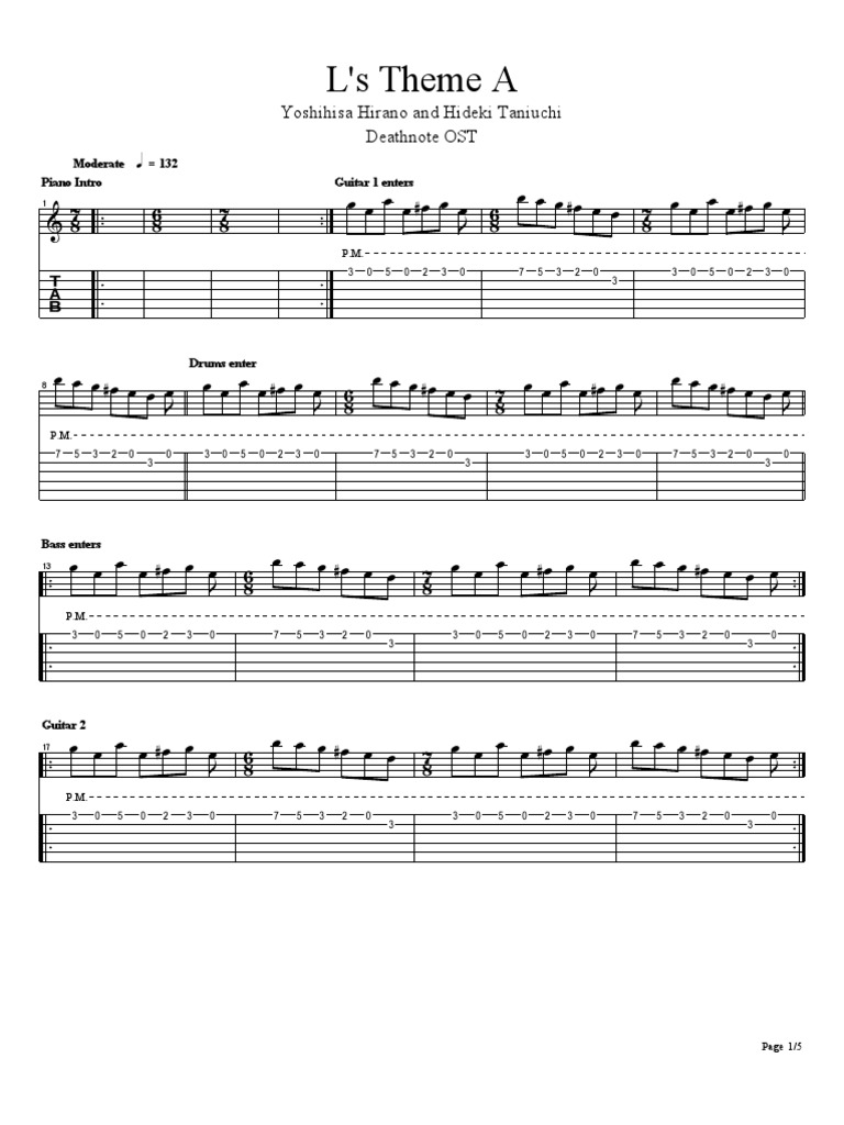 1L's Theme | PDF | Music Performance | Musicology