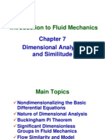 Introduction To Fluid Mechanics: Dimensional Analysis and Similitude