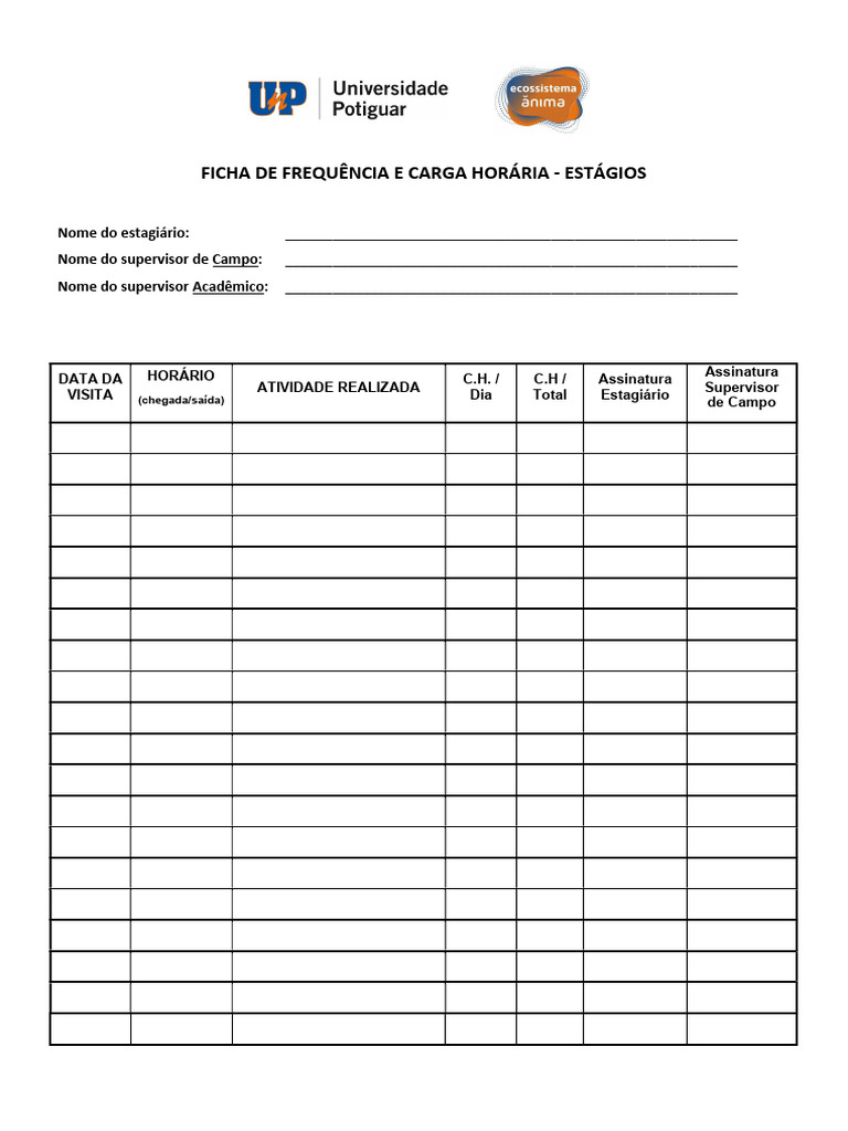 Cálculo da Carga Horária de Estágio | PDF