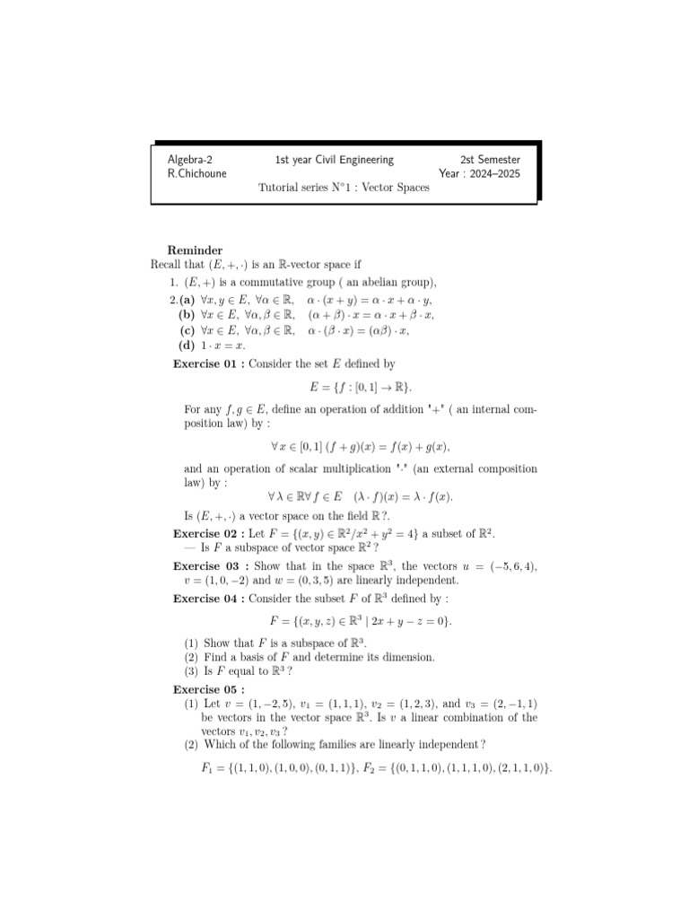 Tutorial series N 1 | PDF