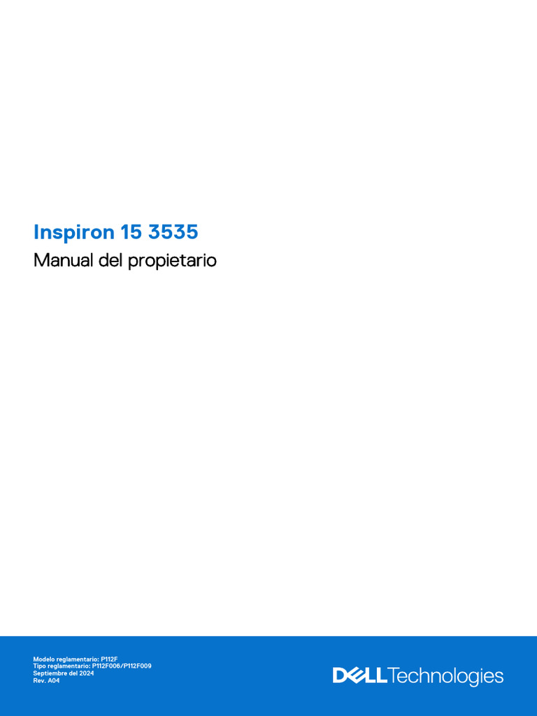 Om Inspiron 15 3535 Es XL | PDF | Bios | Arquitectura de Computadores