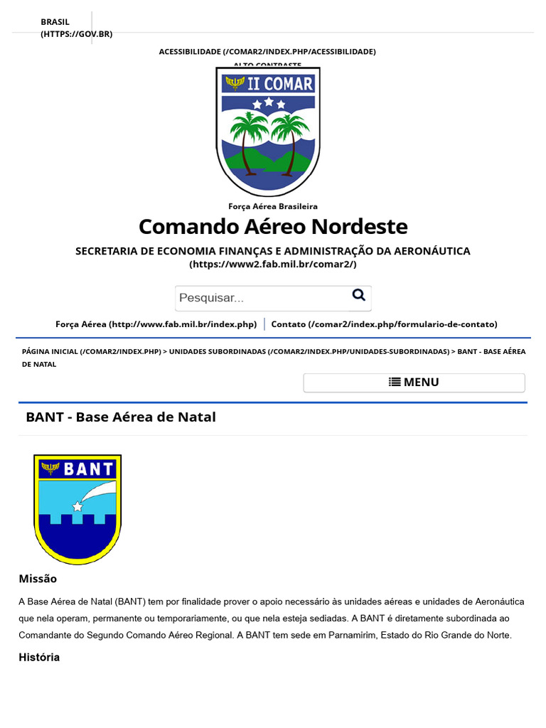 História da Base Aérea de Natal | PDF | Brasil | Militar