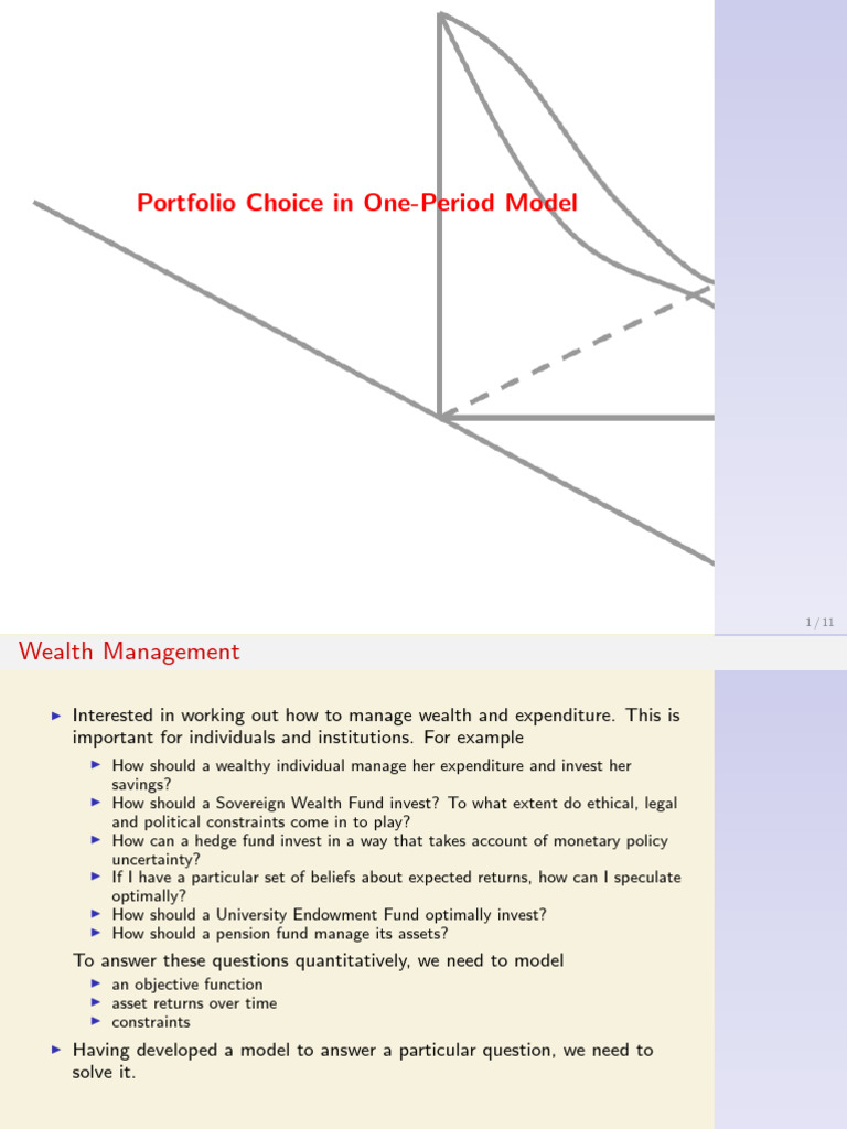 Mean-Variance Portfolio Optimization Guide | PDF | Applied Mathematics