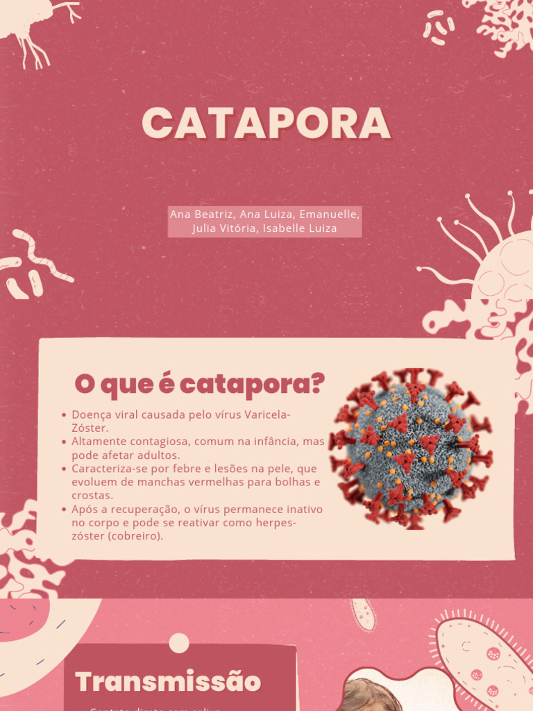 Entendendo a Catapora: Sintomas e Tratamento | PDF | Doenças virais ...