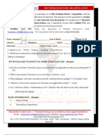 HarambeCameroon (en) - the Problem Solvers 2012 - Application Form