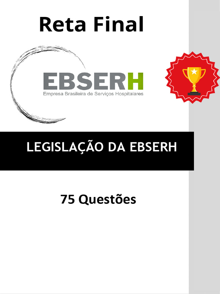 Questões sobre Legislação da EBSERH | PDF | Administração pública ...