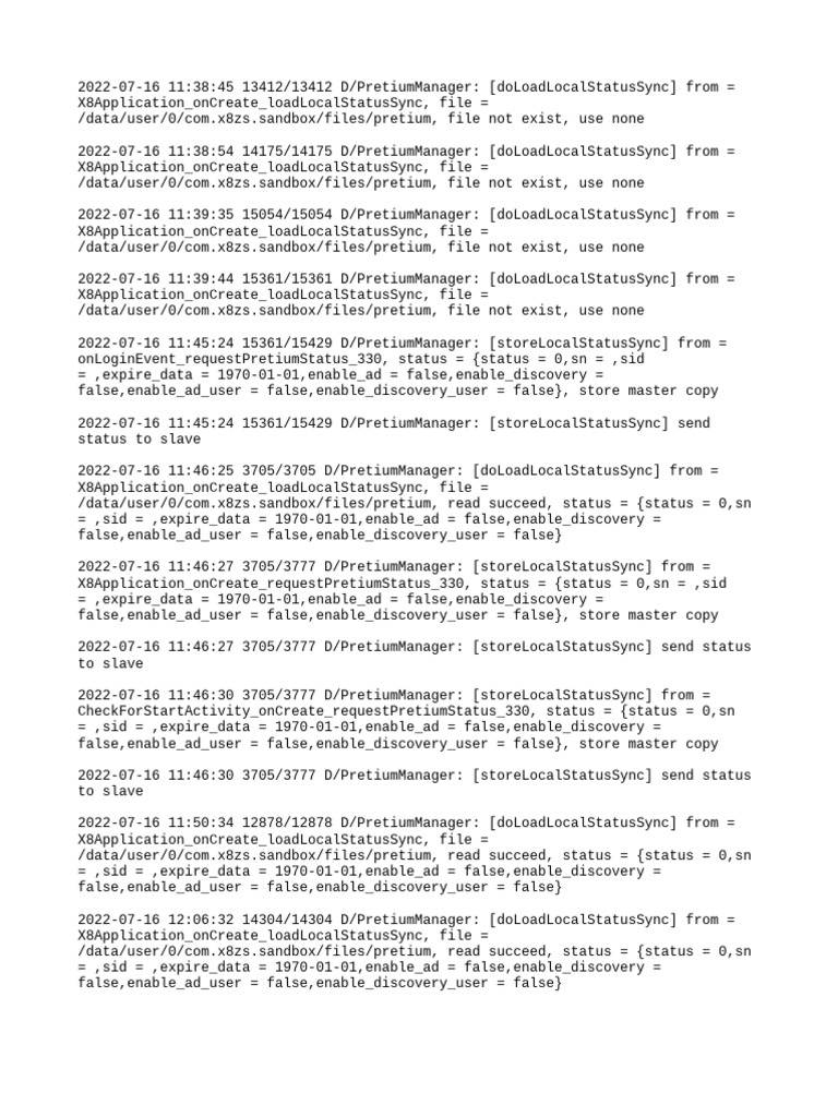 Com x8zs Sandbox Log | PDF
