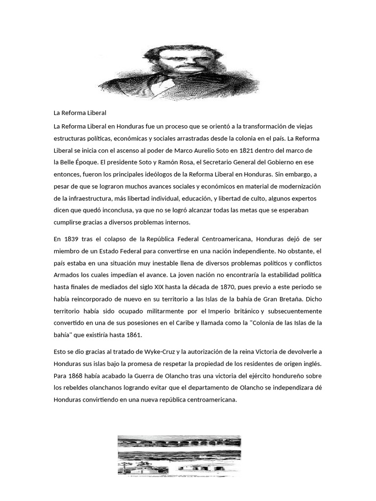 Ramón Rosa y la Reforma Liberal en Honduras | PDF | Honduras | México