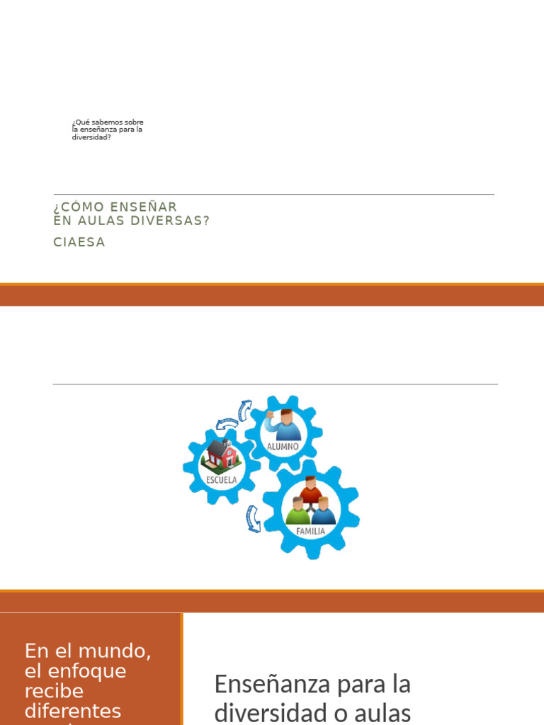 Educacion para La Diversidad | PDF | Enseñando | Aprendizaje