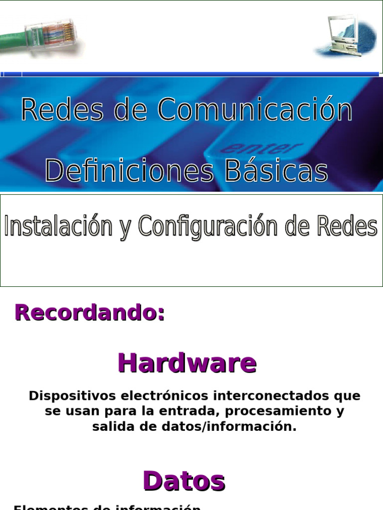 Definición de Redes de Computadoras | PDF | Red de computadoras ...