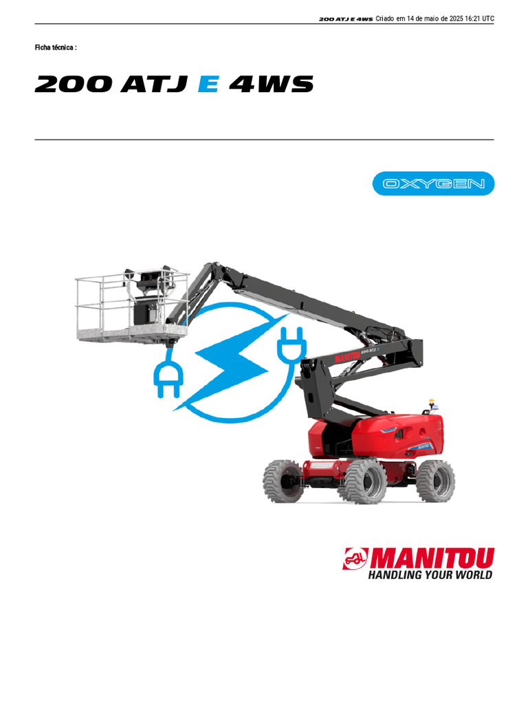 Especificações 200 ATJ E 4WS Manitou | PDF | Veículo motorizado | Veículos