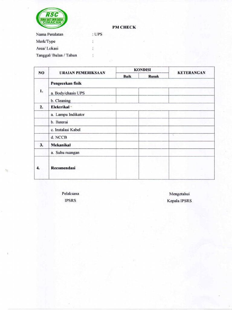 PM Check Ups | PDF