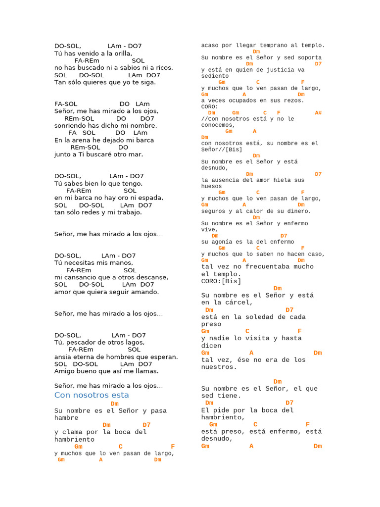 Letras de Canciones Religiosas | PDF | Amor | eucaristía