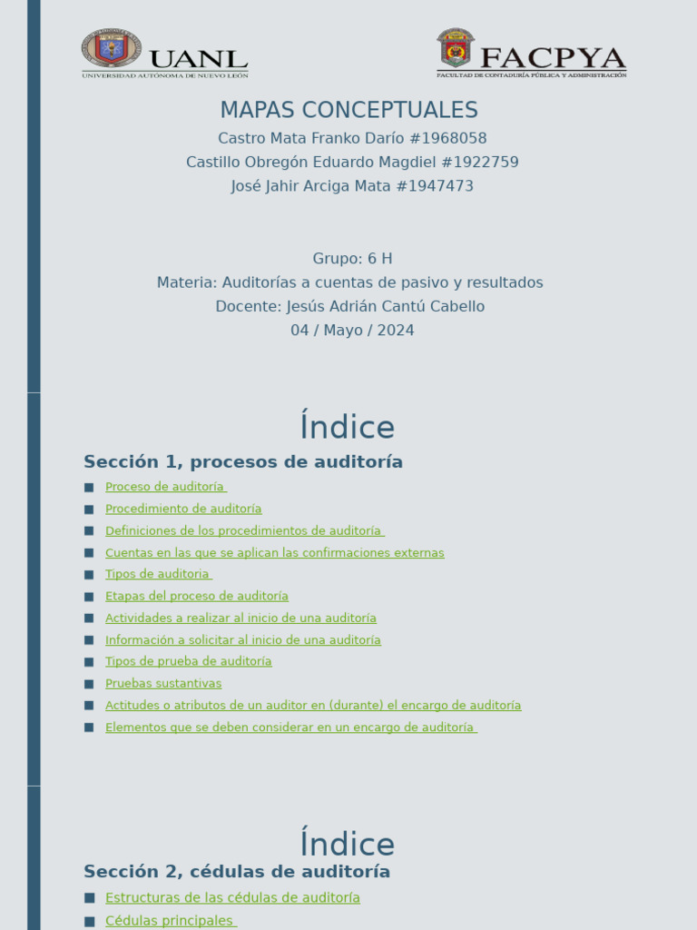 Guía Completa de Auditoría Financiera | PDF | Auditoría | Muestreo ...
