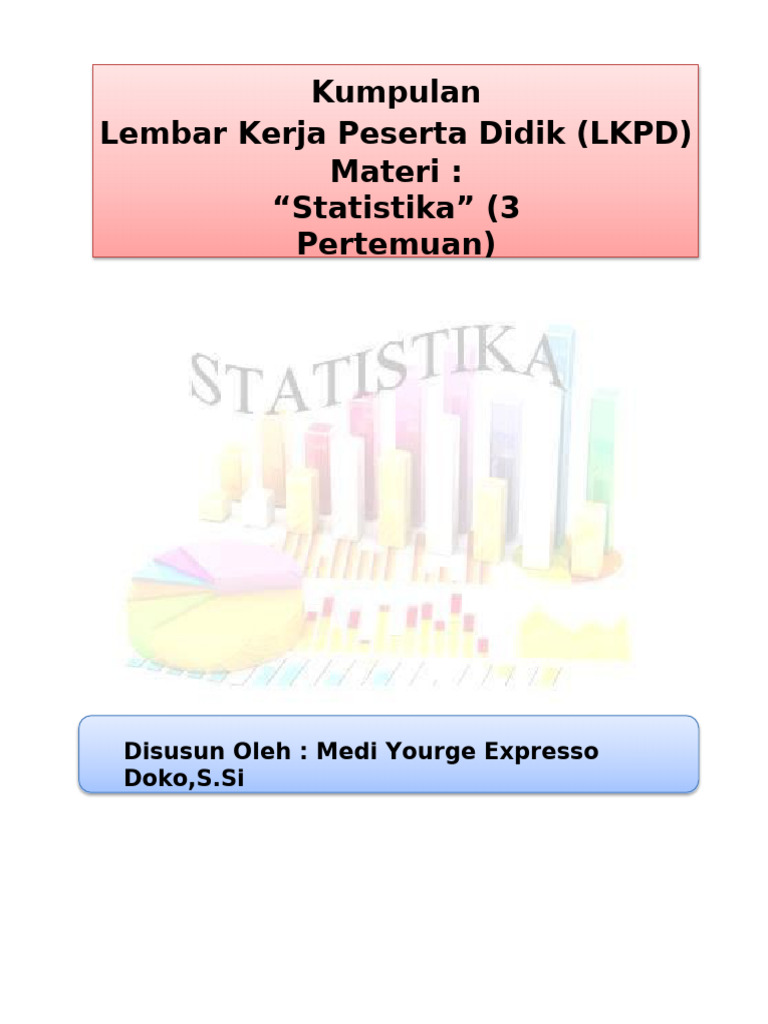 LKPD Statistika Kelas 12: Penyajian Data | PDF