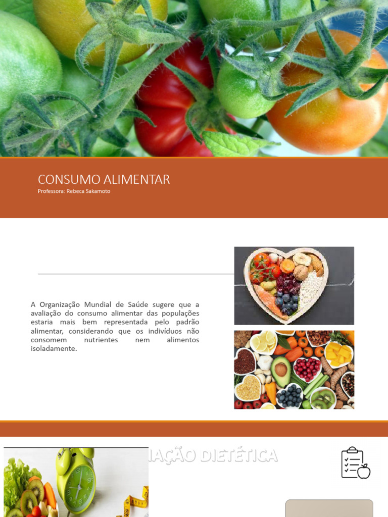Aula 02 Consumo Alimentar Pdf Alimentos